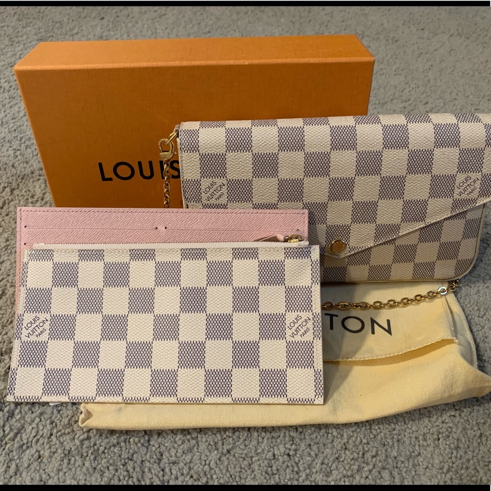Pochette Felicie Damier Azur
